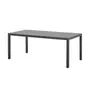 MARKET24 Ensemble table de jardin 6 personnes : Table + 6 chaises - Structure en aluminium - L180 x P 90 x H 72 cm - Gris anthracite