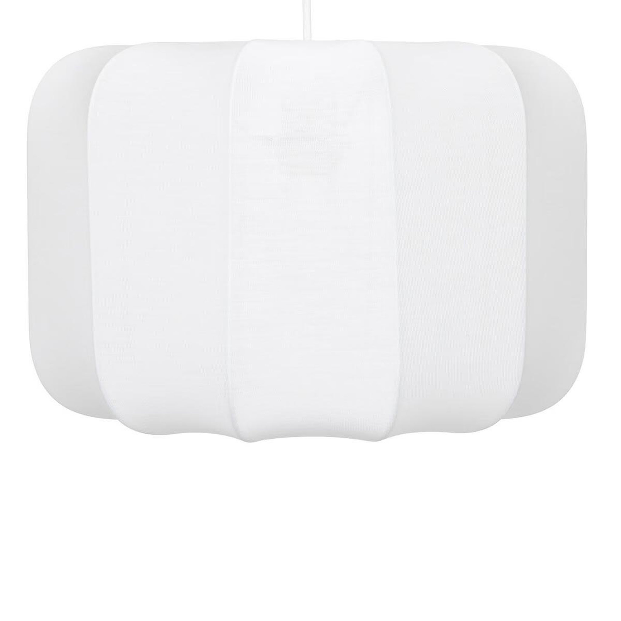Voir la diapositive 2 : ATMOSPHERA Lampe suspension en coton  tobie  37cm blanc