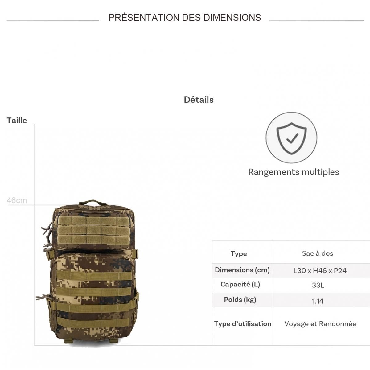 Les Sacs de K'rlot Sac à dos double compartiment