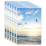 VIDAXL Collage de cadres photo 5 pcs de table Blanc 21x29,7 cm MDF