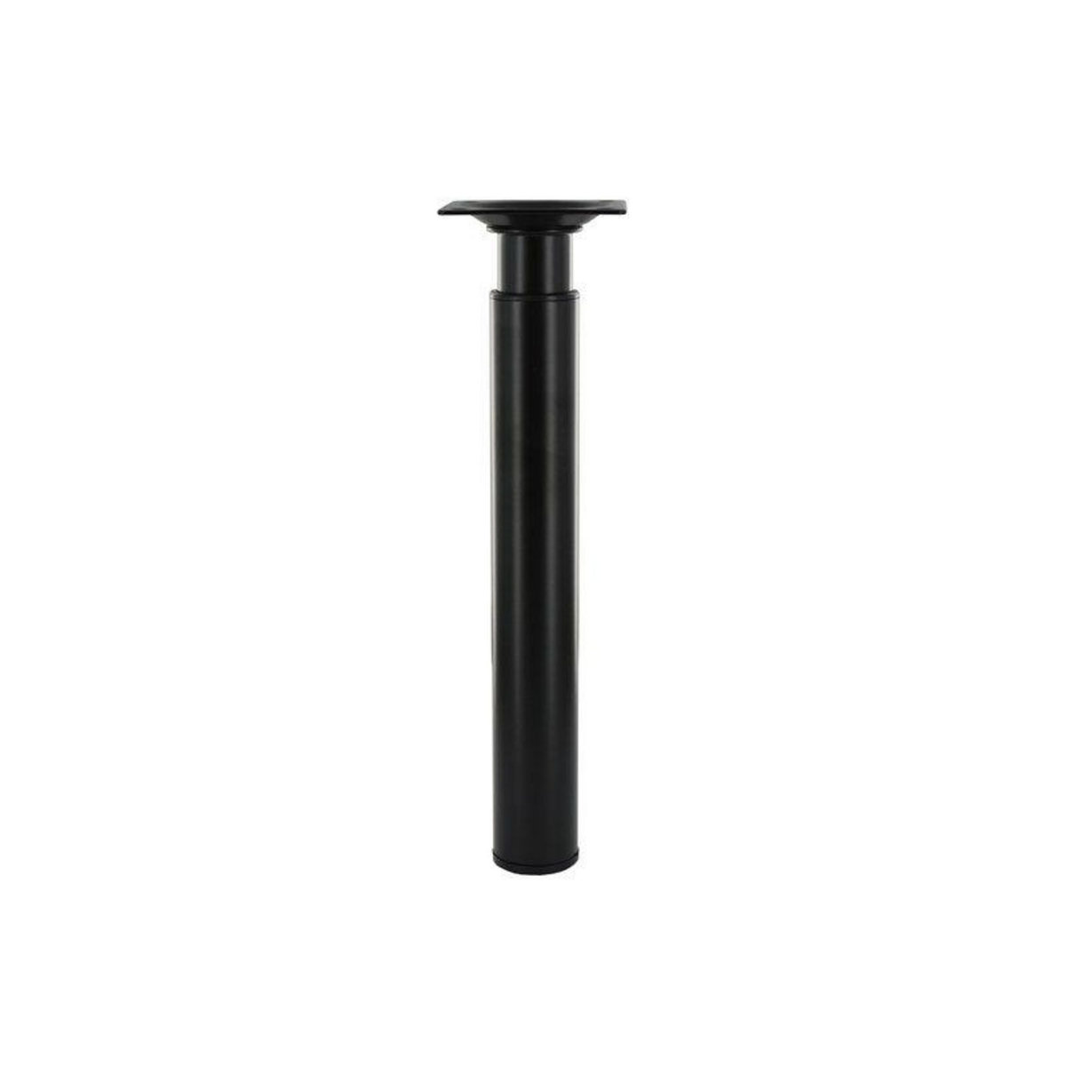 CIME Pied table basse cylindrique réglable, H. 21 à 35 cm acier époxy noir
