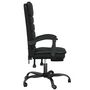 Voir la diapositive 4 : VIDAXL Fauteuil de massage inclinable de bureau Noir Similicuir