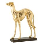 Paris Prix Statue Déco Lévrier  Droit  62cm Or