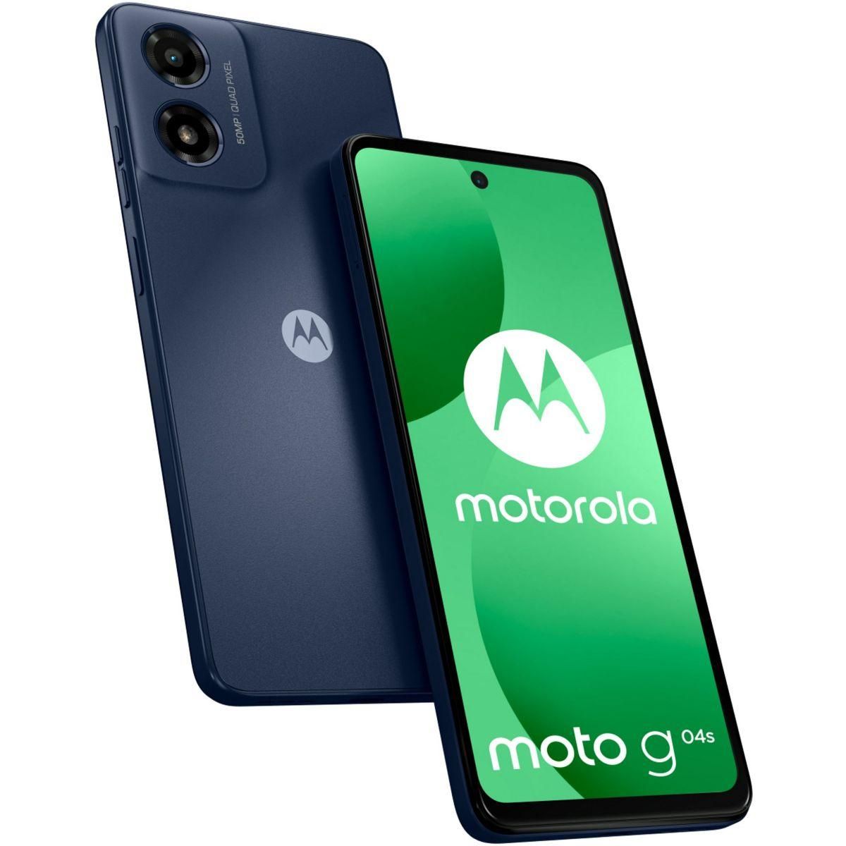MOTOROLA Smartphone Pack G04S + Coque + VT et Chargeur