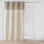 Voir la diapositive 1 : Paris Prix Rideau à Œillets Jacquard  Camalia  140x240cm Beige