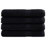 Voir la diapositive 1 : VIDAXL Serviettes de qualité supérieure SOLUND 4 pcs noir 600 g m²
