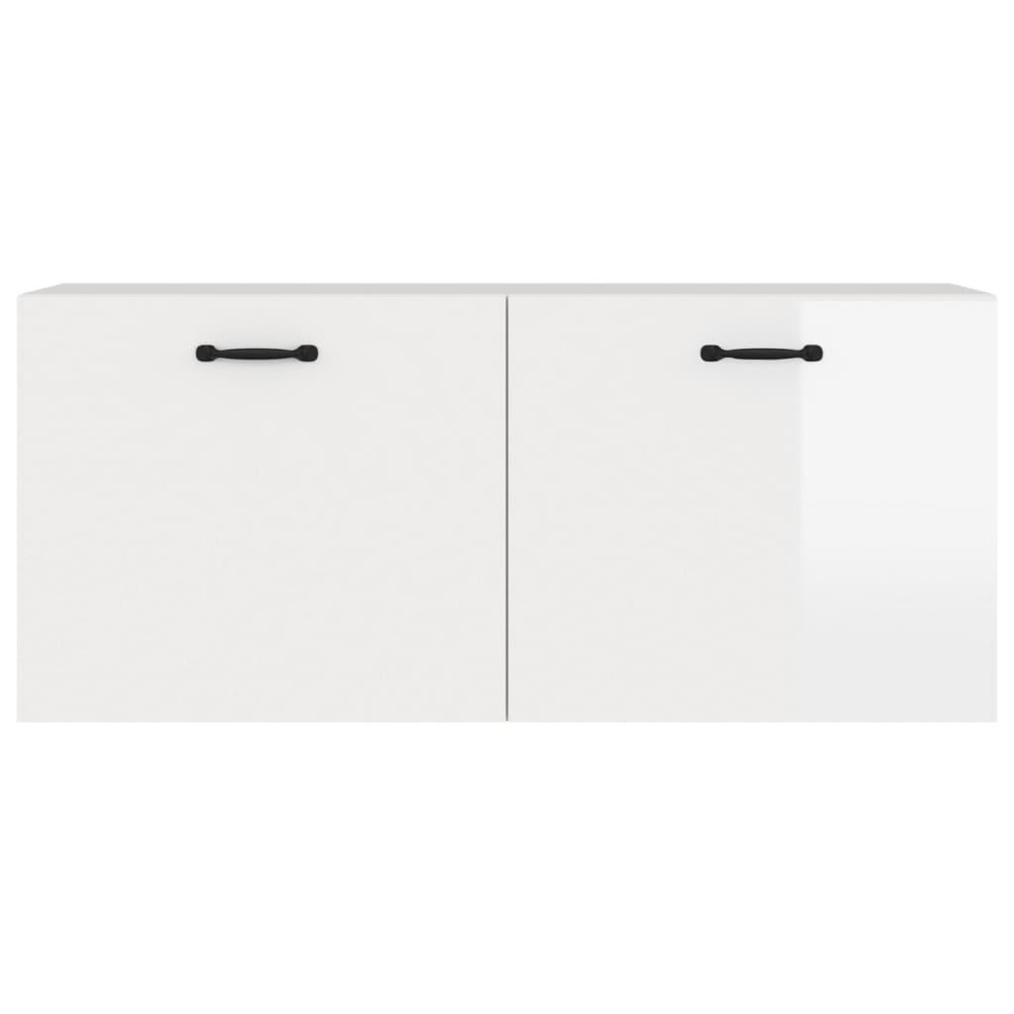 Voir la diapositive 5 : VIDAXL Armoire murale blanc brillant 80x36,5x35 cm bois d'ingenierie