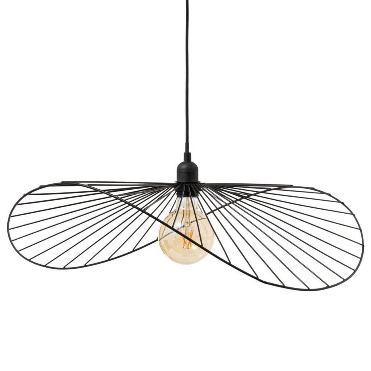 ATMOSPHERA Suspension en métal noir 58cm