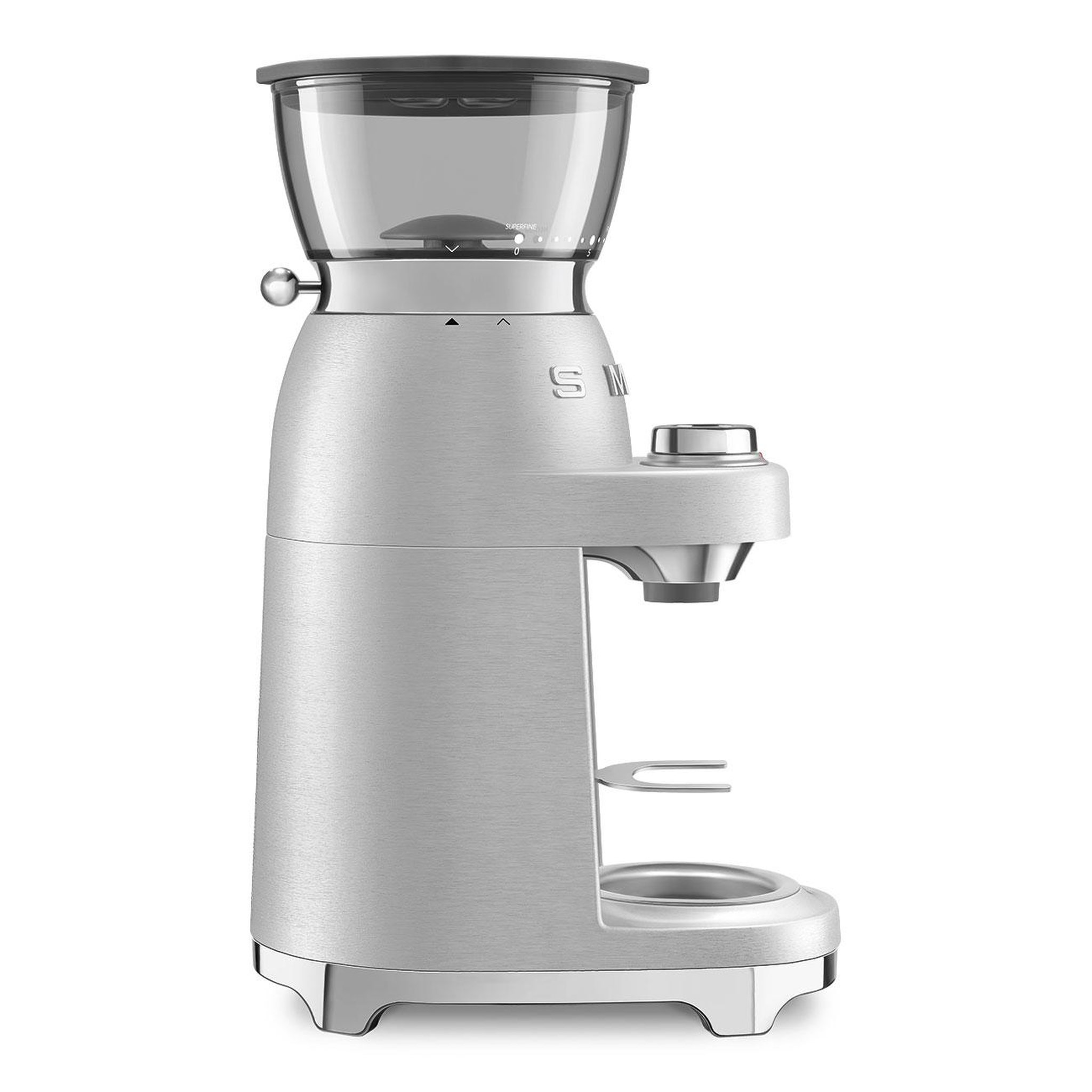Voir la diapositive 5 : SMEG Moulin à café électrique 240g 150w aluminium - cgf02sseu
