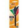 Voir la diapositive 1 : BIC Stylo bille 4 couleurs rétractable pointe moyenne PRO noir