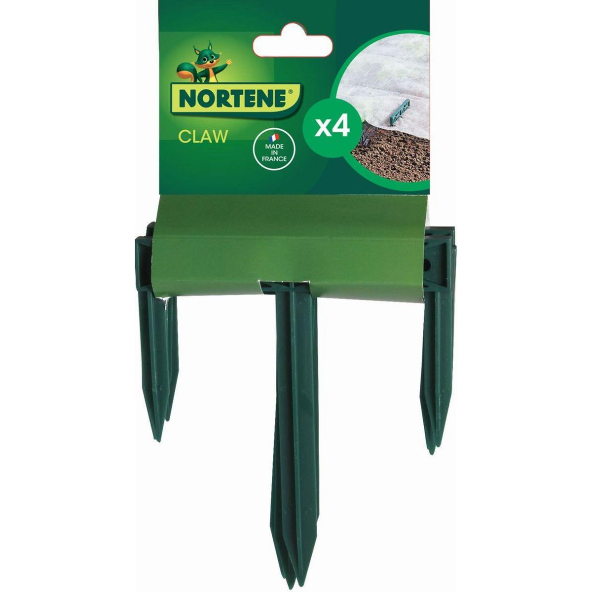 Nortene 4 griffes de fixation  Claw  pour voile et film de protection