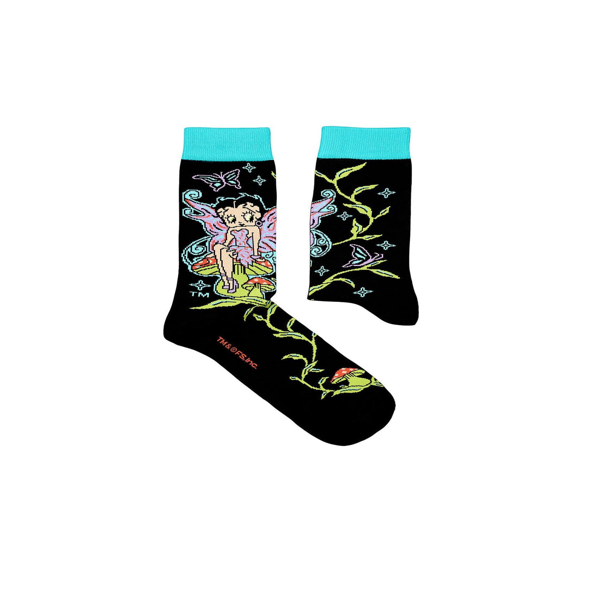 SOCK AFFAIRS Chaussettes betty boop, la fée. Coloris disponibles : Multicolore