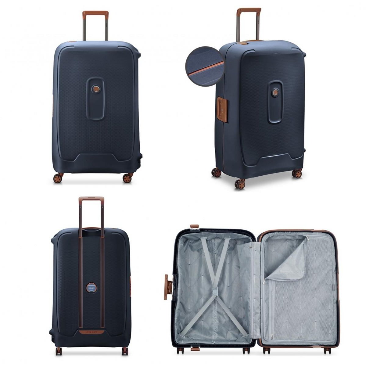 Delsey Grande valise XL rigide Moncey TSA polypropylène 82cm