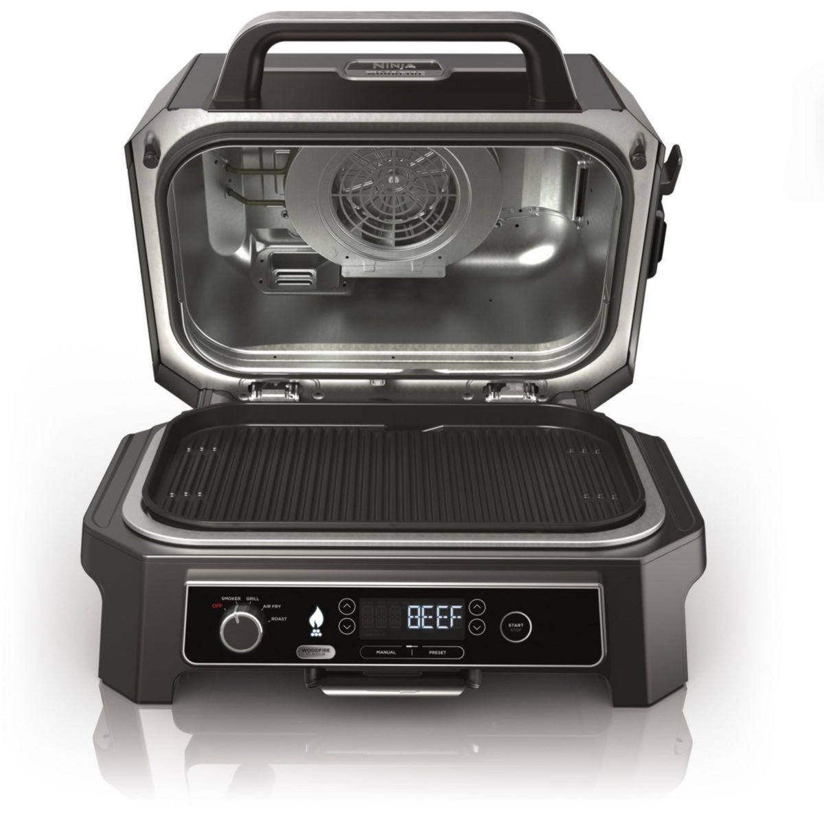 NINJA Barbecue électrique Woodfire OG850EU  Pro XL avec thermosonde 50x40 cm