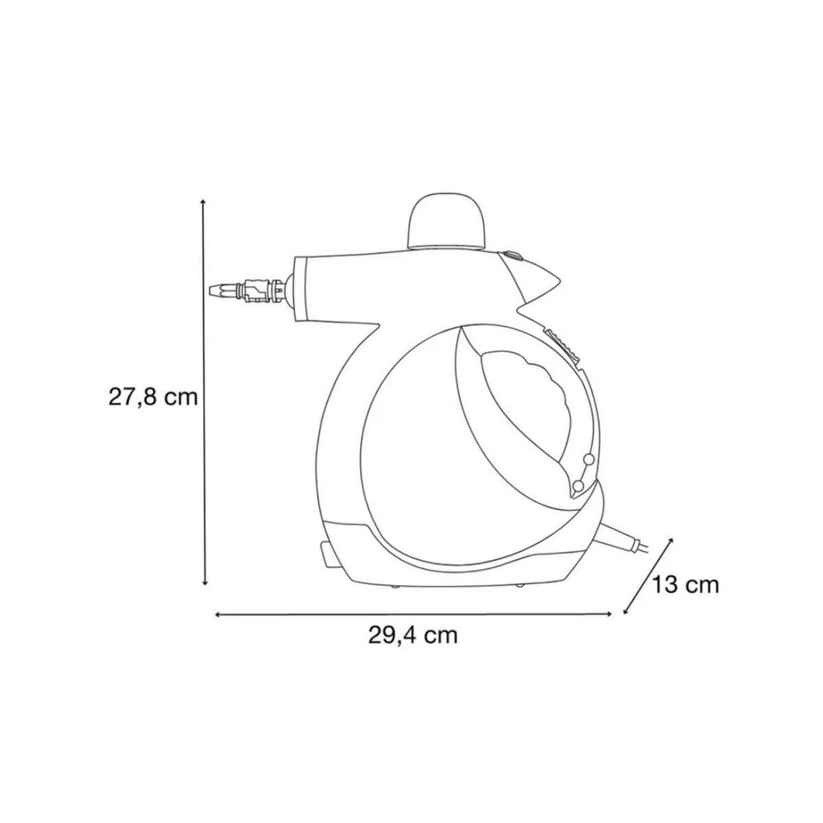 SOLAC Nettoyeur vapeur à main 1200w blanc - LV1350