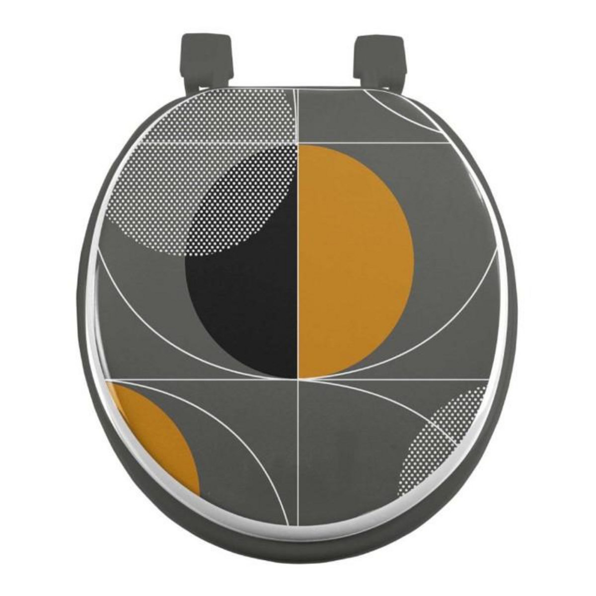 Paris Prix Abattant WC Imprimé  Color Pop  47cm Gris