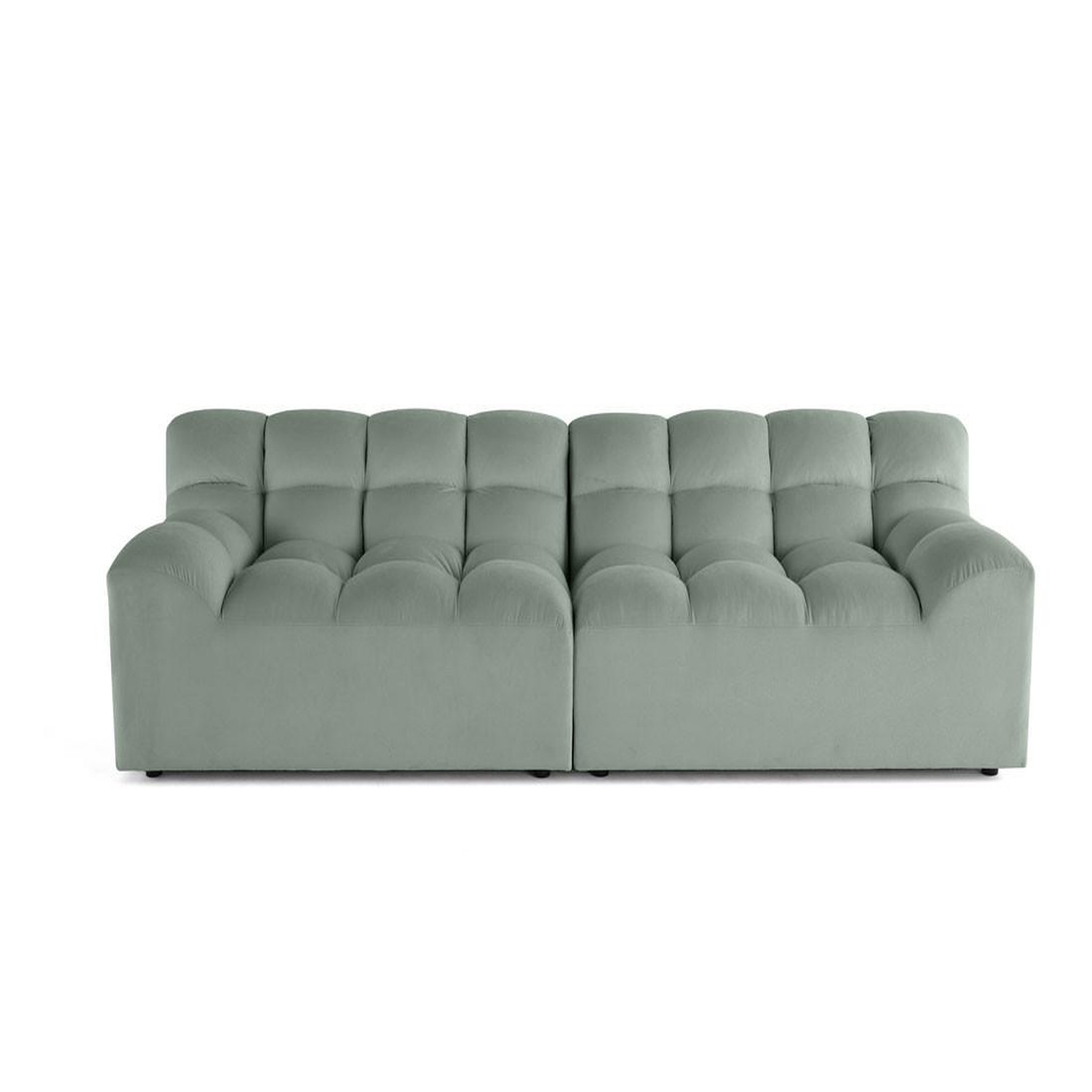 Voir la diapositive 1 : LISA DESIGN Napoli - canapé droit 4 places - en velours