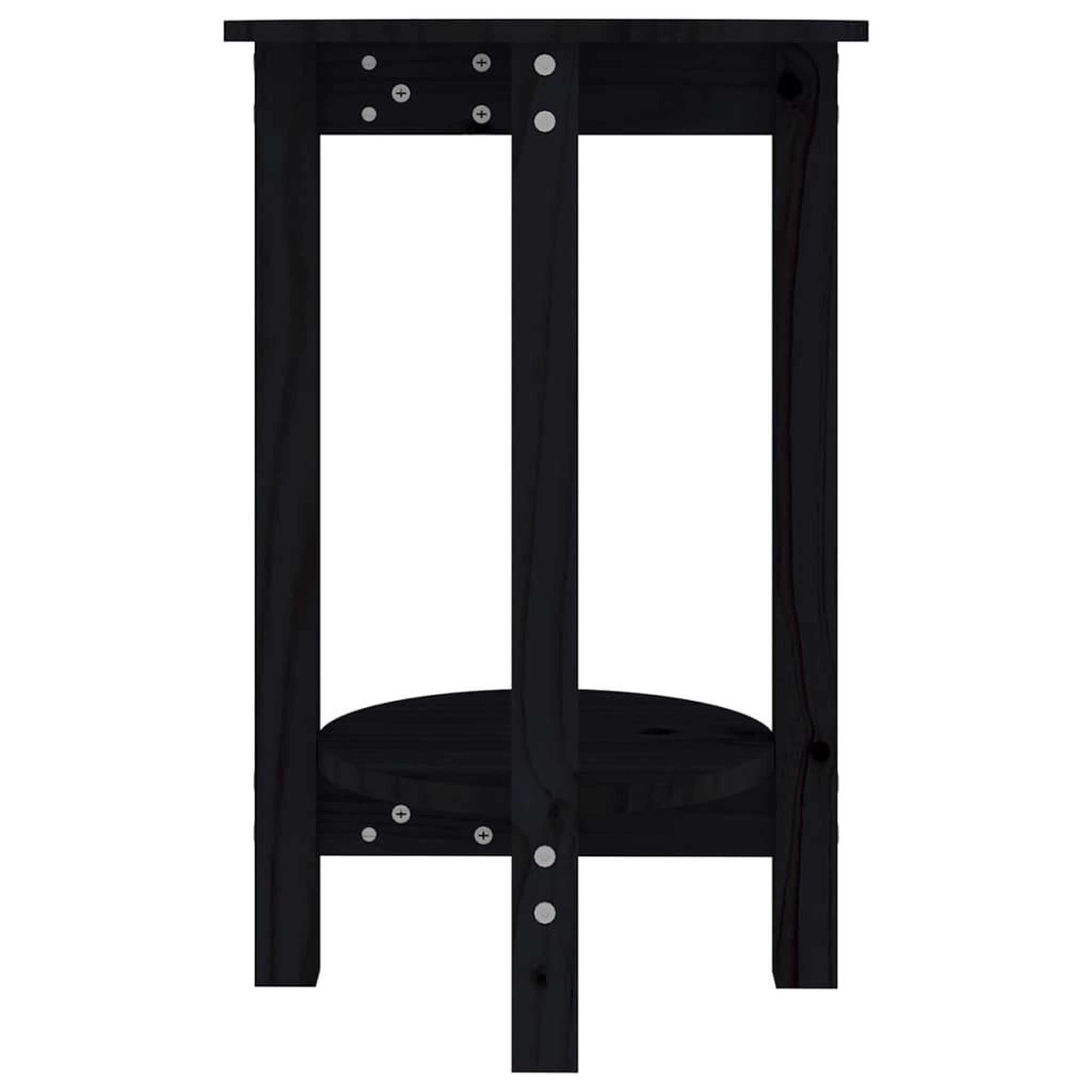 Voir la diapositive 5 : VIDAXL Table basse Noir Ø 40x60 cm Bois massif de pin