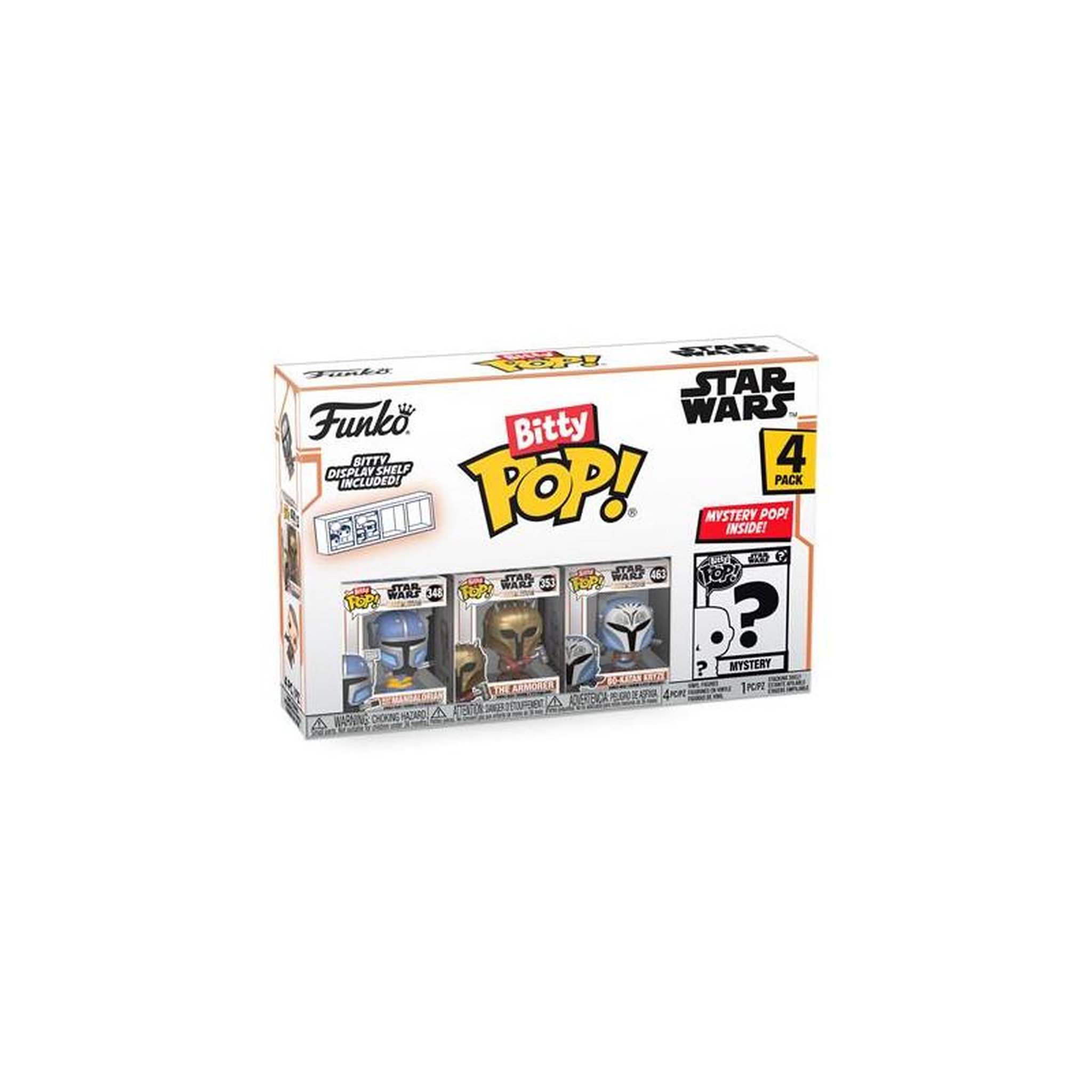 Funko Pack 4 Figurines Funko Bitty Pop Mandalorian Heavy Mandalorian