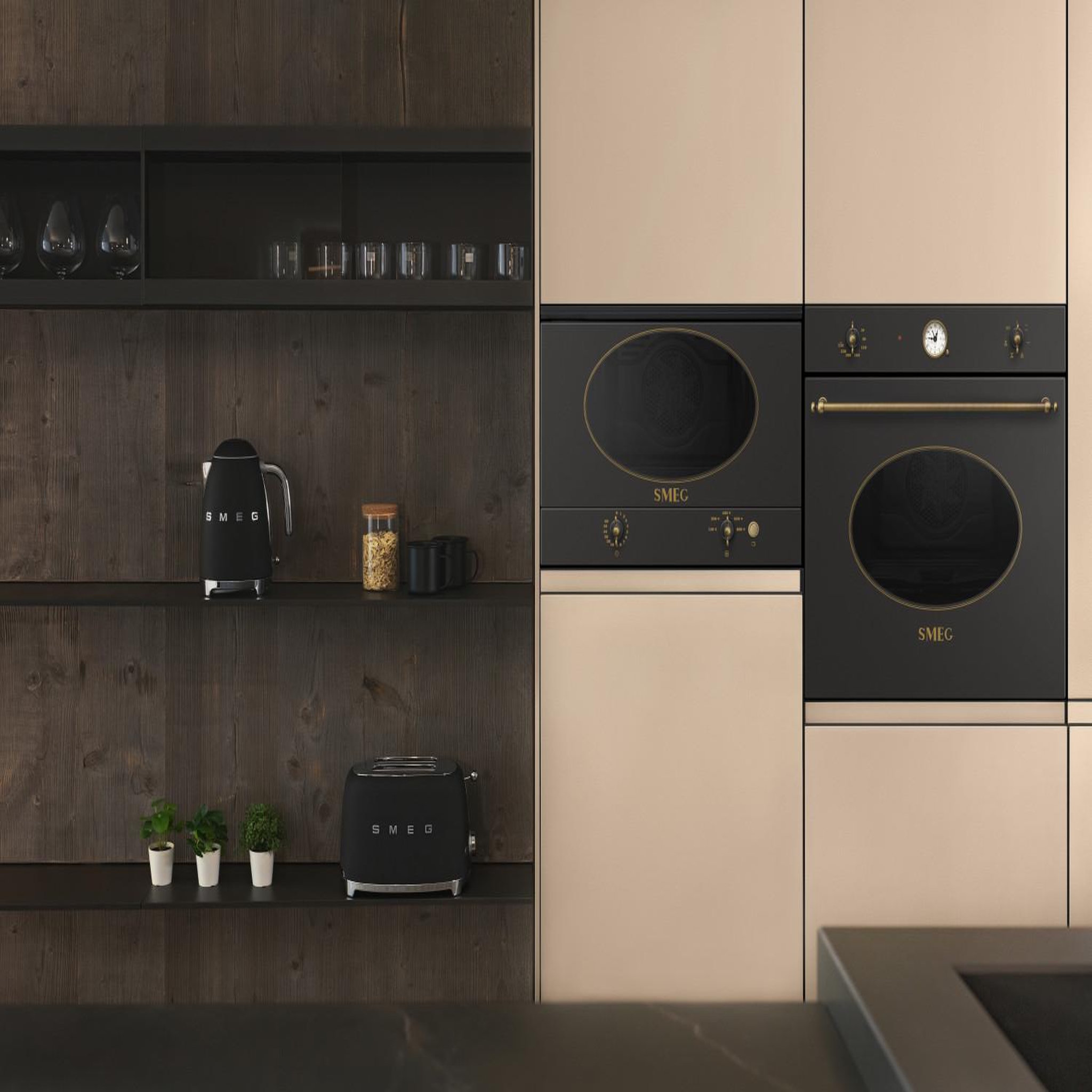 Voir la diapositive 3 : SMEG Smeg MP822NAO micro-onde Anthracite Micro-onde simple Sur toute la gamme 22 L 850 W