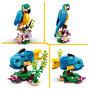 Voir la diapositive 5 : LEGO Creator  31136 - Le perroquet exotique, Jouet de Construction, Figurines Animaux de la Jungle, avec Grenouille et Poisson
