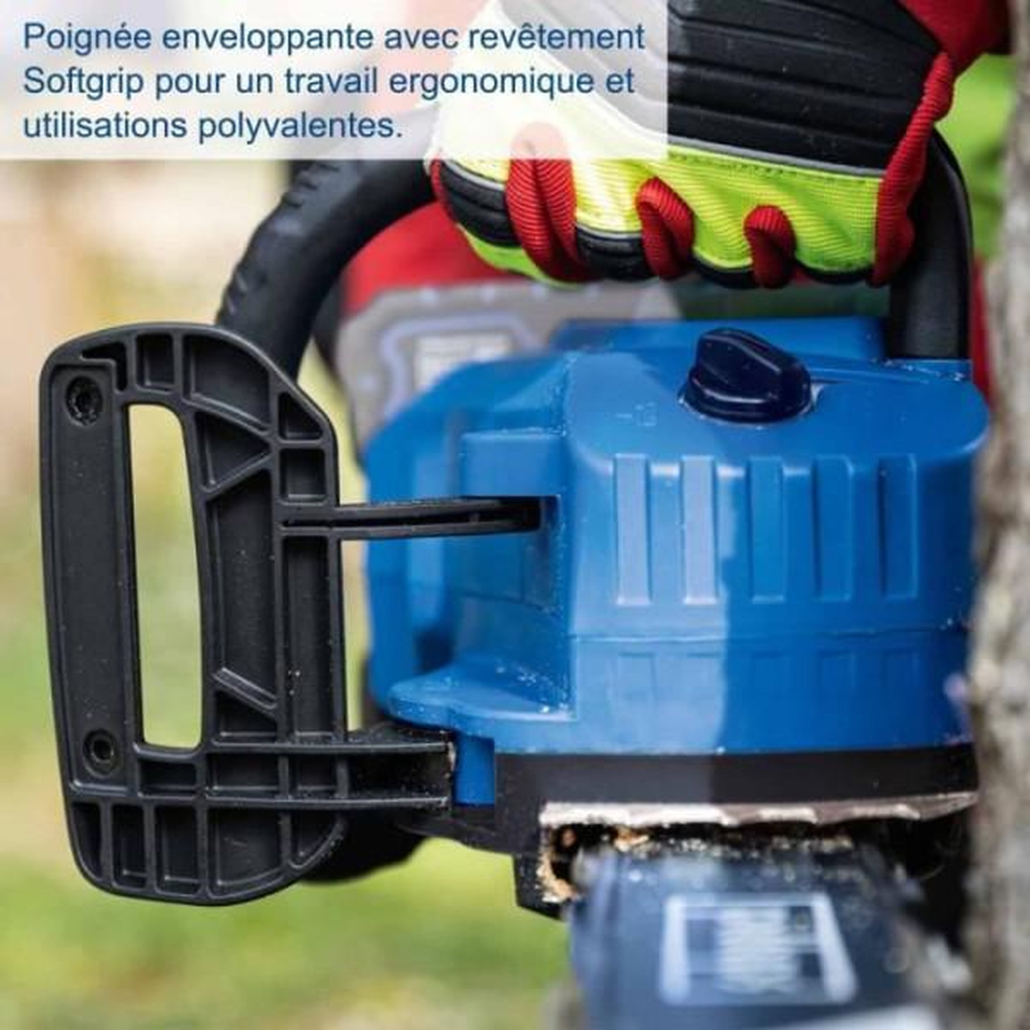 Voir la diapositive 2 : SCHEPPACH Pack tronçonneuse sans fil bc-cs355duo-x - longueur de coupe 33,5cm - scheppach 20v ixes +2 batteries 4ah + chargeur double 4.5
