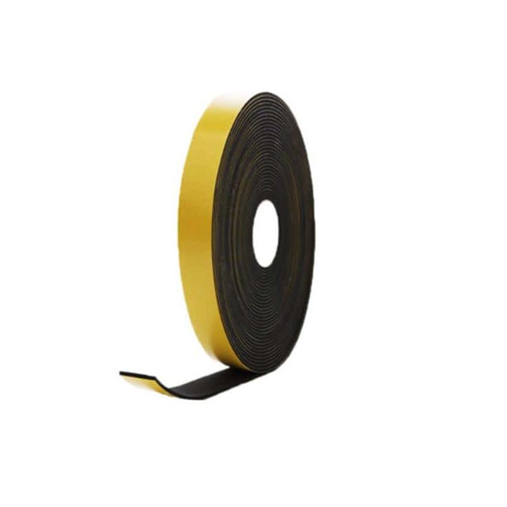 ESPACE-BRICOLAGE Mousse noire adhésive caoutchouc epdm 20x4mm longueur 10m