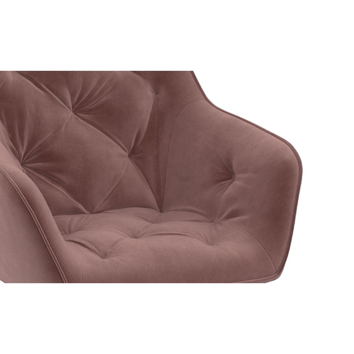 Lot de 2 chaises en velours capitonnée JULIETTE