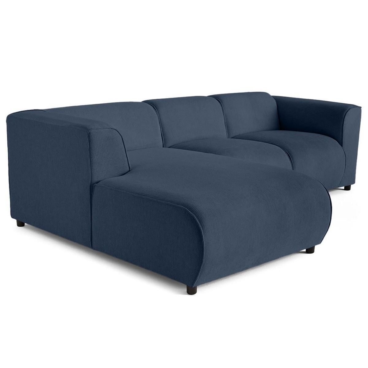 LISA DESIGN Suaro - canapé modulable d'angle gauche 4 places en tissu texturé