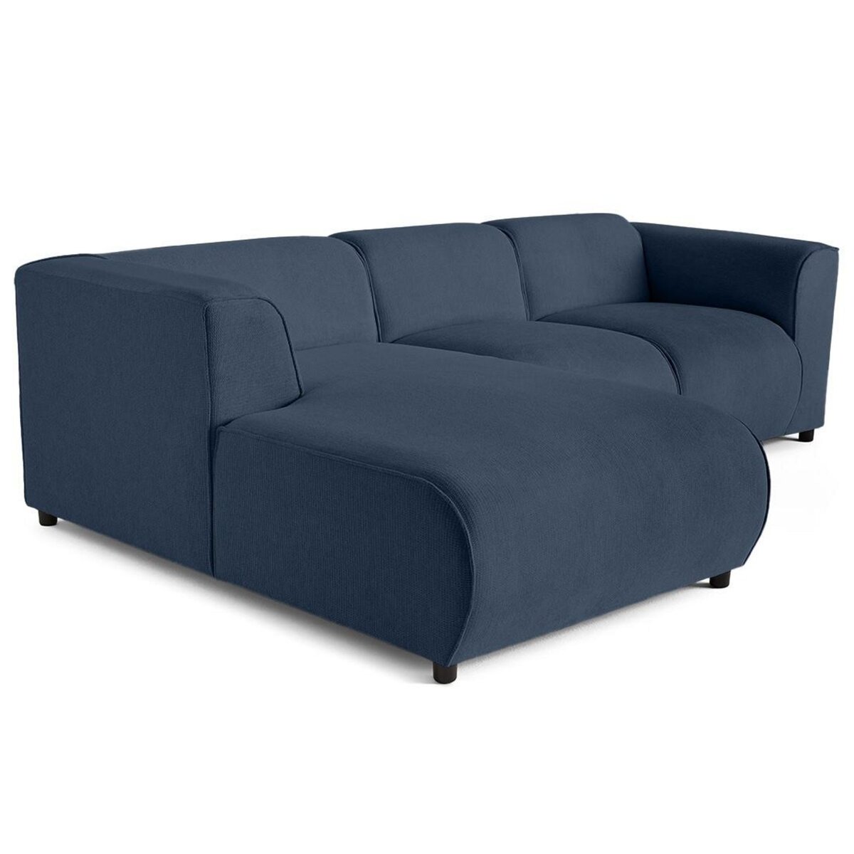 LISA DESIGN Suaro - canapé modulable d'angle gauche 4 places en tissu texturé