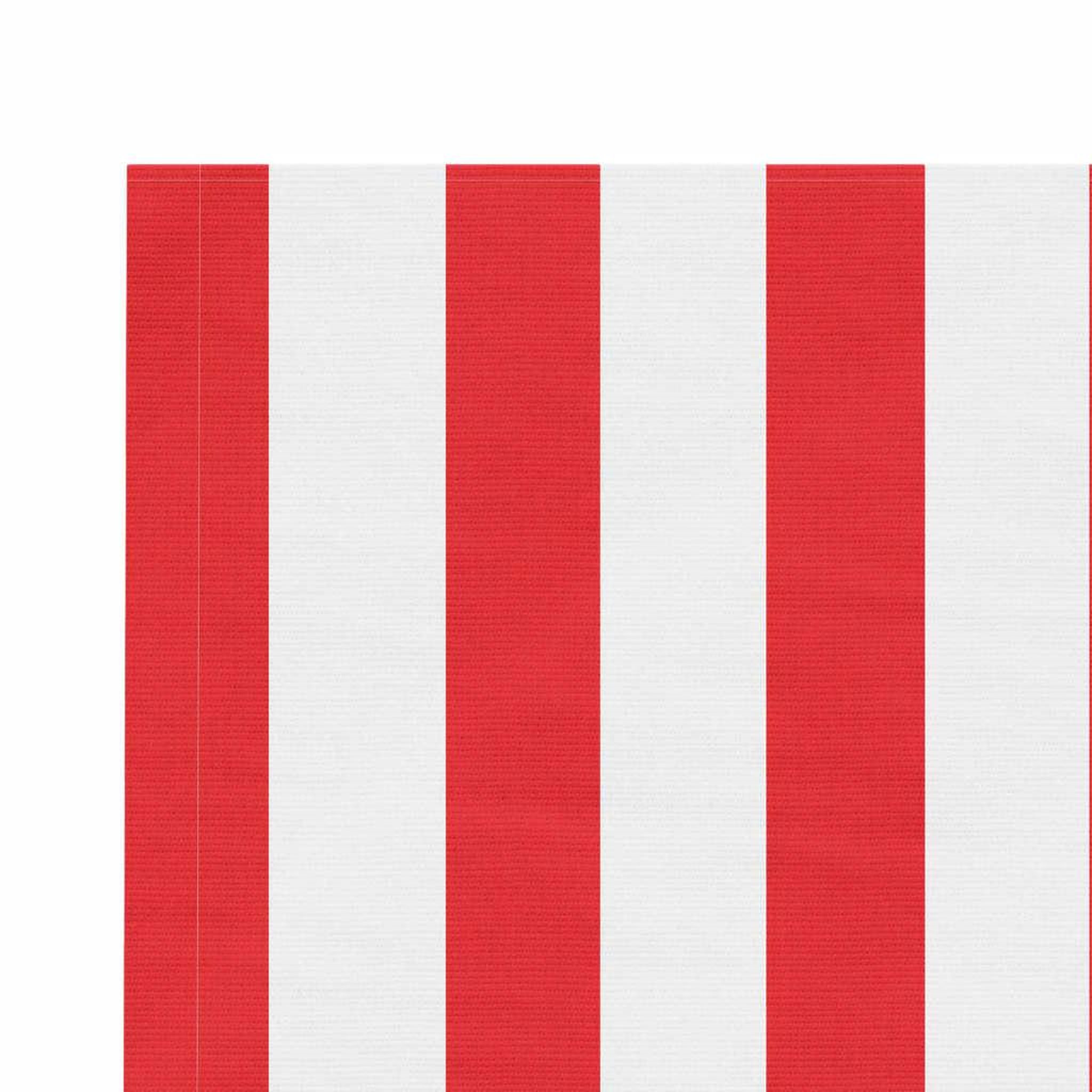 Voir la diapositive 4 : VIDAXL Tissu de remplacement pour auvent rayures rouges et blanches