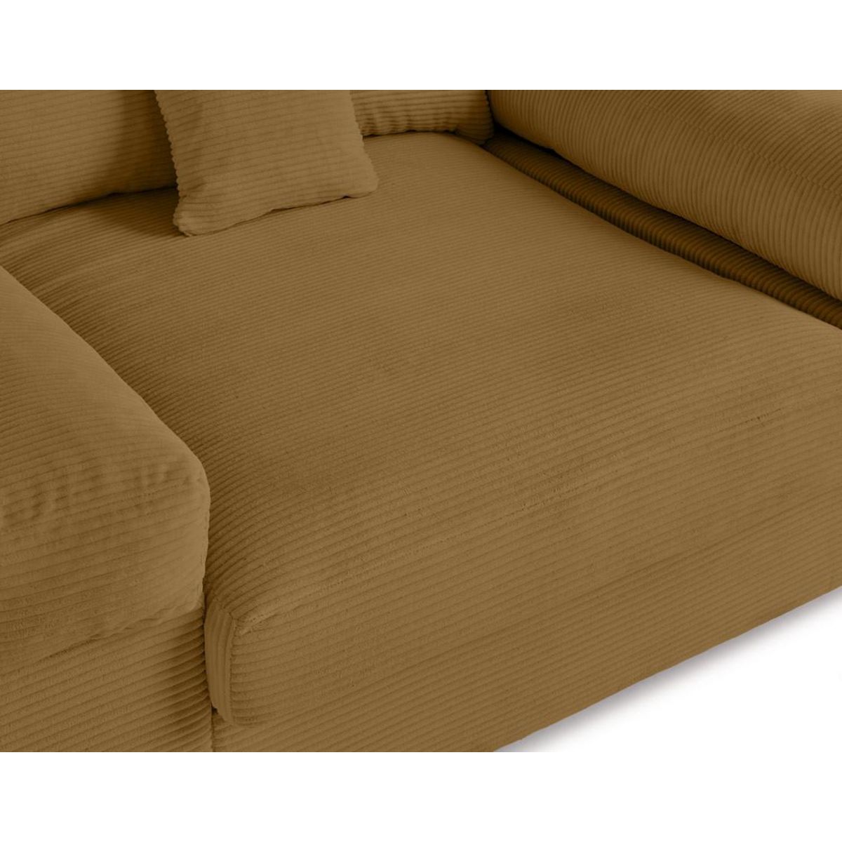 LISA DESIGN Aspen - fauteuil xl - assise profonde - velours côtelé