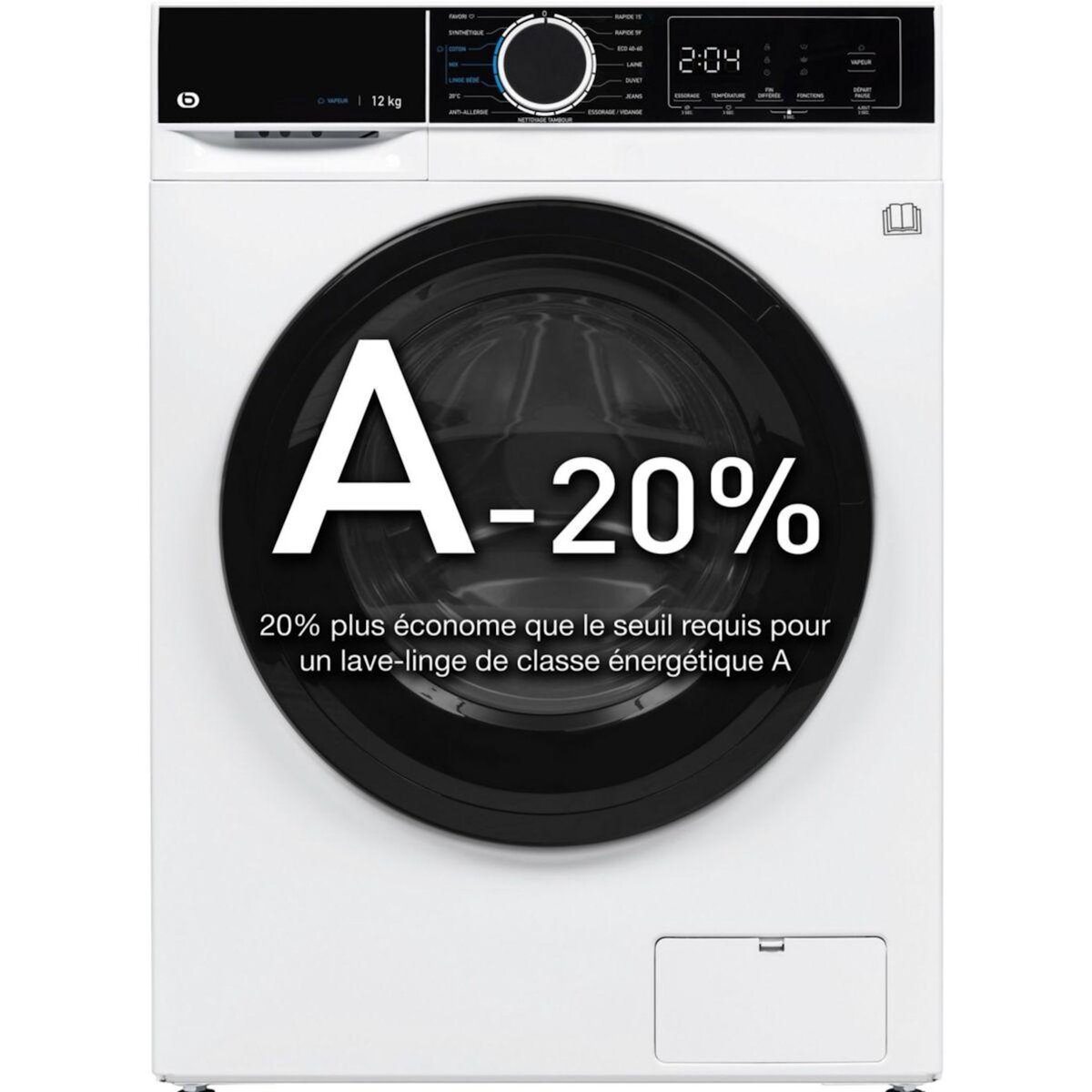 ESSENTIEL B Lave linge hublot ELF1214-3b