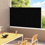 VIDAXL Auvent lateral retractable de patio 200x300 cm Noir