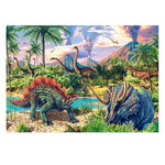 Castorland Puzzle 120 pièces : Les volcans et dinosaures