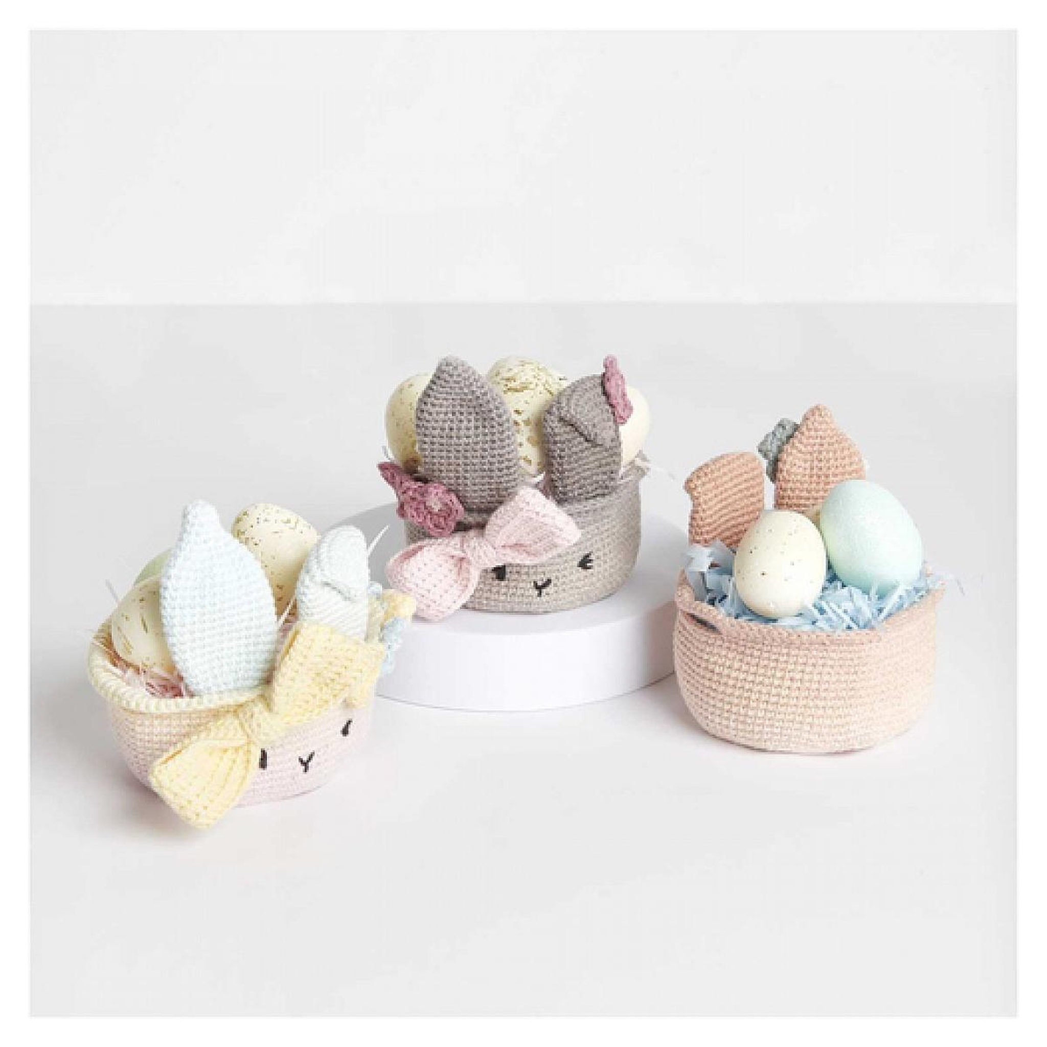 Voir la diapositive 4 : RICO DESIGN Ricorumi Kit a crochet Corbeille de Paques pastel