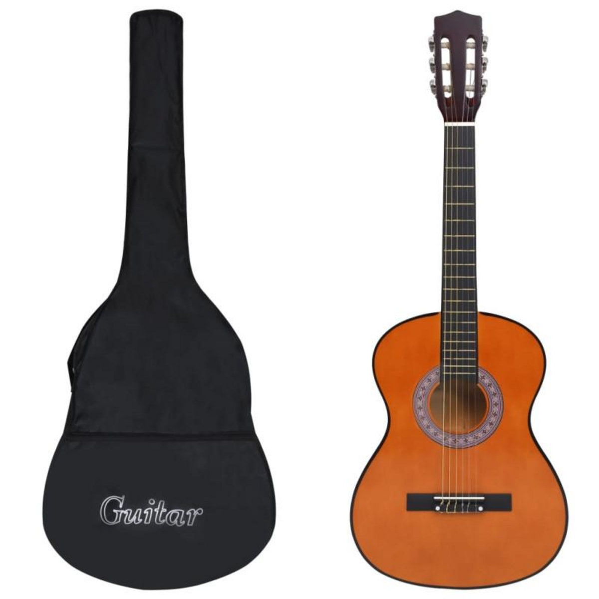 VIDAXL Guitare classique avec sac pour débutants 3 4 36