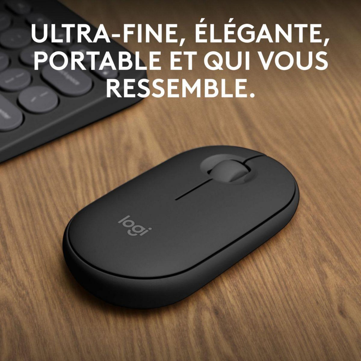 Logitech Souris sans fil Pebble 2 M350s Graphite