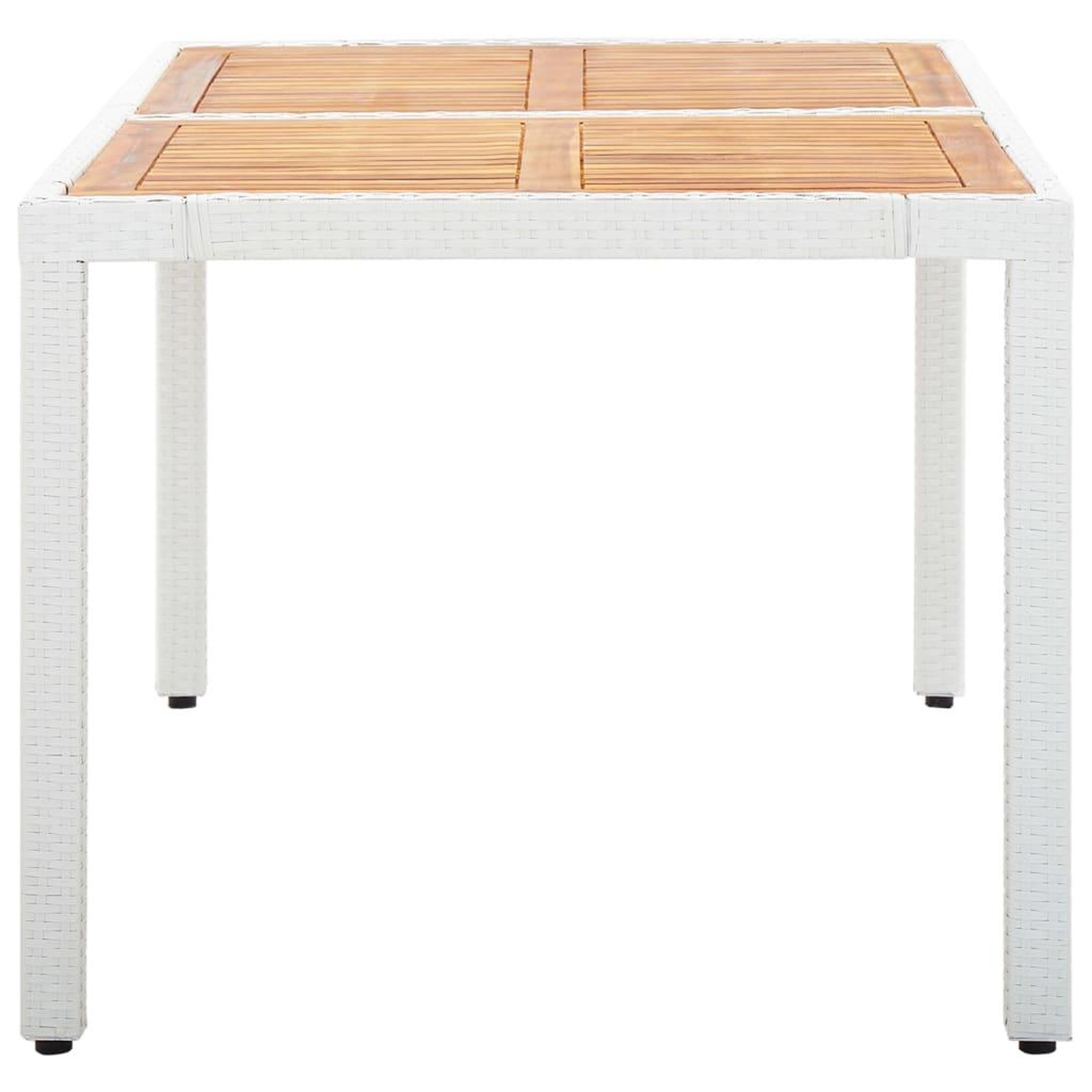 Voir la diapositive 4 : VIDAXL Salon de jardin 7 pcs resine tressee blanc