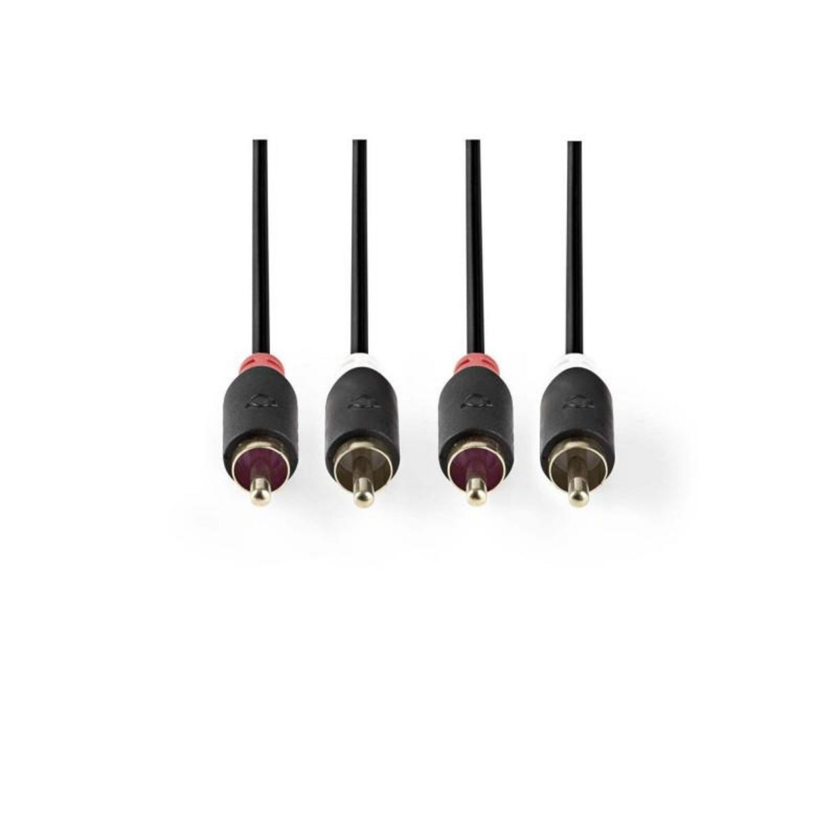 NEDIS Câble audio stéréo | 2x RCA Male | 2x RCA Male | Plaqué or | 3.00 m | R NEDIS - CABW24200AT30
