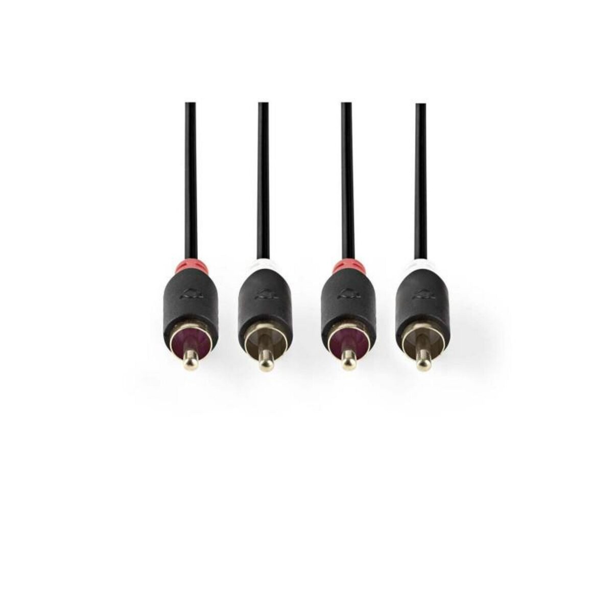 NEDIS Câble audio stéréo | 2x RCA Male | 2x RCA Male | Plaqué or | 3.00 m | R NEDIS - CABW24200AT30