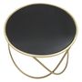 Voir la diapositive 3 : Paris Prix Table Basse Design  Ring  60cm Noir & Or