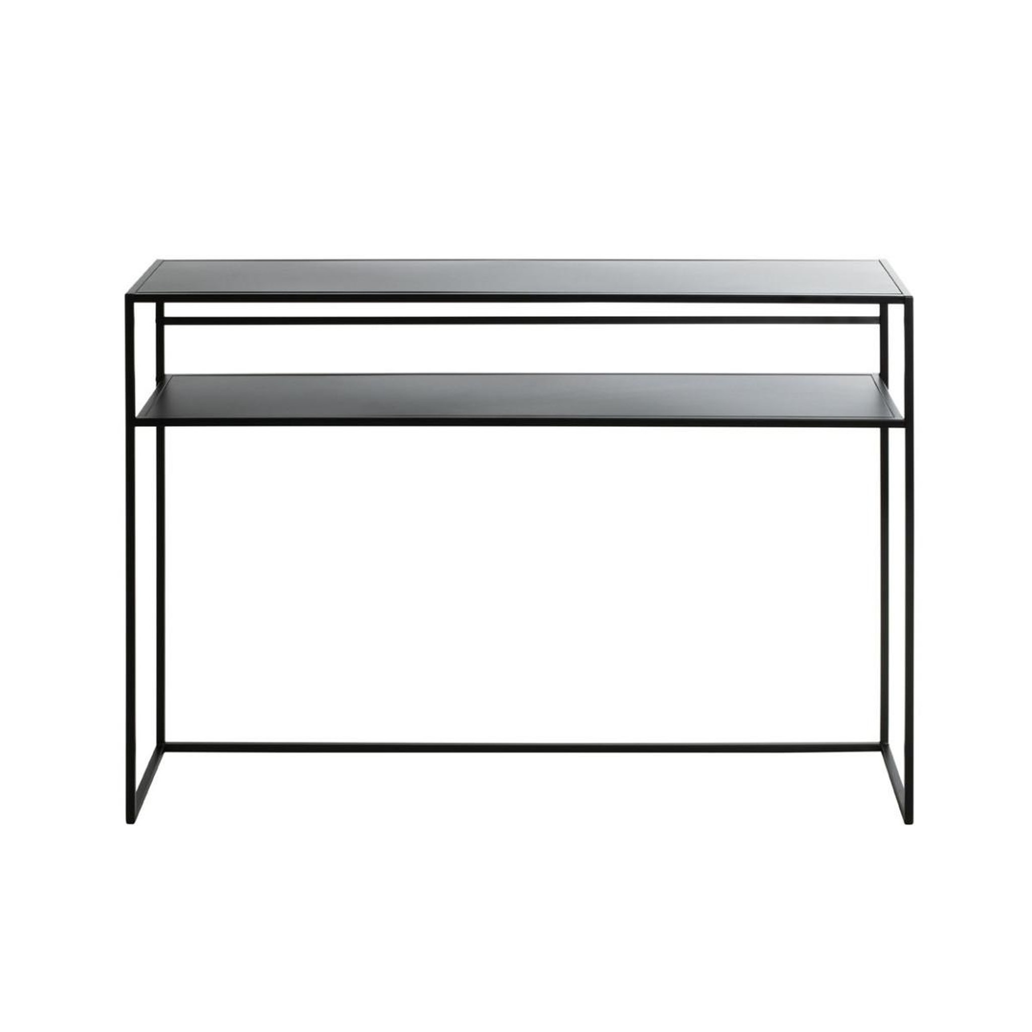 Voir la diapositive 2 : Paris Prix Console design en métal  mino  112cm noir laqué