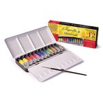 SENNELIER Boîte métal aquarelle - 12 tubes 10 ml