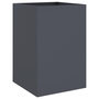 Voir la diapositive 2 : VIDAXL Jardiniere anthracite 52x48x75 cm acier