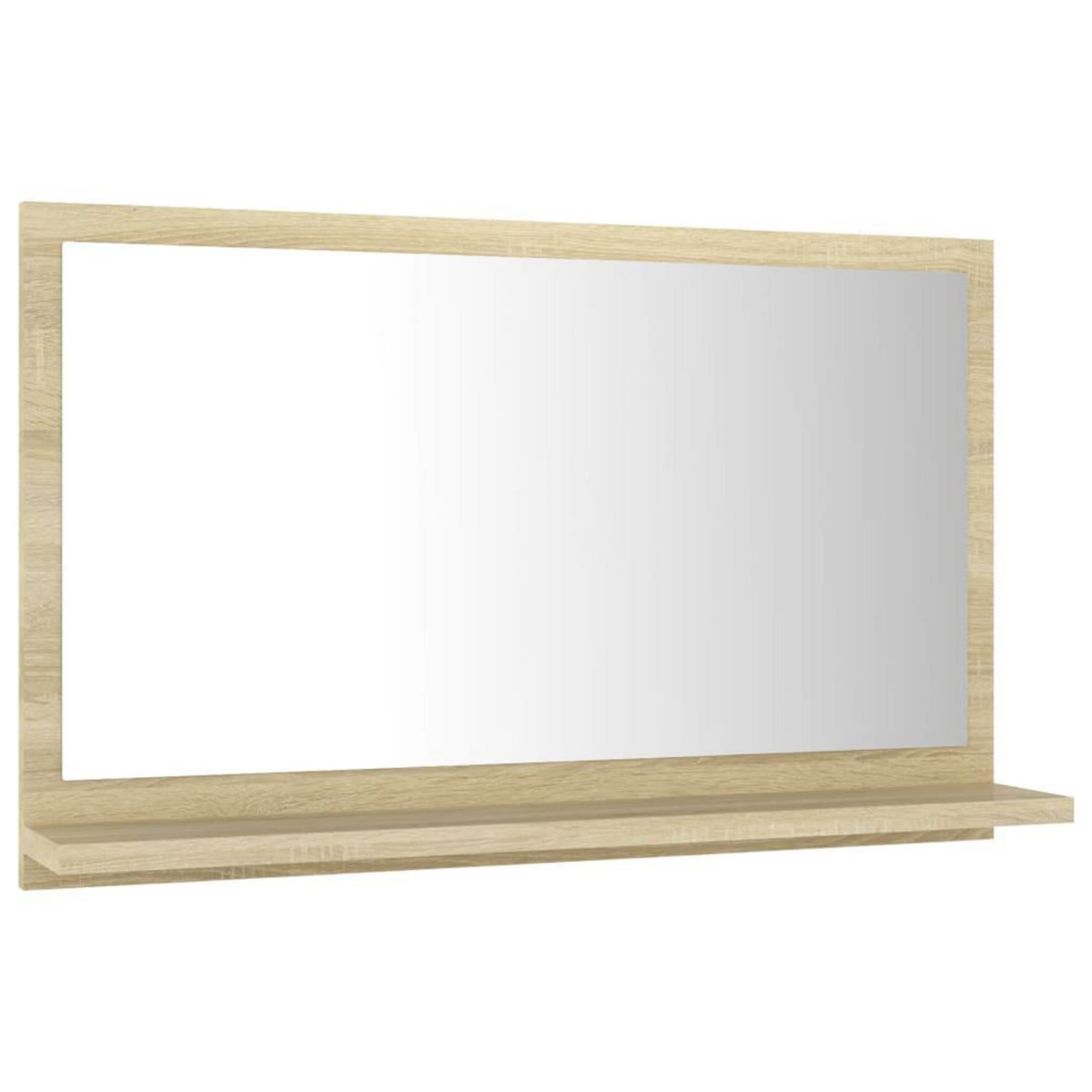 VIDAXL Miroir salle de bain Chene sonoma 60x10,5x37 cm Bois ingenierie