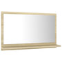 Voir la diapositive 3 : VIDAXL Miroir salle de bain Chene sonoma 60x10,5x37 cm Bois ingenierie
