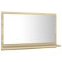 Voir la diapositive 3 : VIDAXL Miroir salle de bain Chene sonoma 60x10,5x37 cm Bois ingenierie