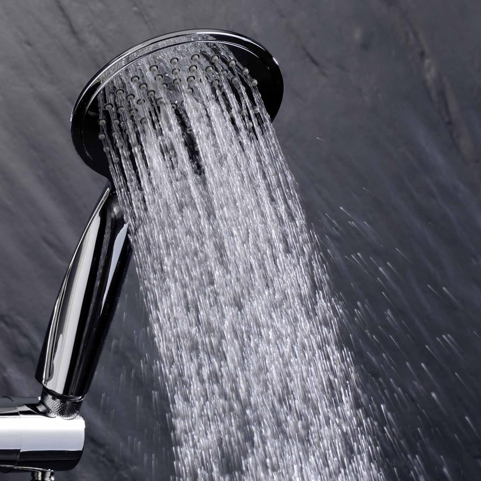 Voir la diapositive 4 : Douceur d'Intérieur Ensemble Barre de Douche & Pommeau  5 Positions  24cm Argent