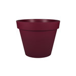 Eda Pot de fleur rond Toscane Ø 60 x H.47 cm - Rouge bourgogne - Eda